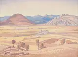 Extensive Landscape by Jacobus Hendrik Pierneef, oil on board, offered Jul 2023