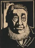 Paul Kruger (Nilant 120) by Jacobus Hendrik Pierneef, linocut on paper, sold Jul 2023