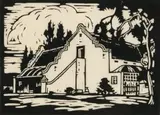 Zandfontein, K.P. (Nilant 21) by Jacobus Hendrik Pierneef, linocut on paper, sold Jul 2023