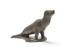 Gerard De Leeuw, Seal, bronze with a brown patina
