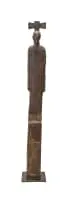 Deborah Bell, Sentinel IX, bronze with brown patina