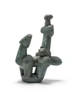 Sydney Kumalo, Man on Horse (SK89), bronze with black and verdigris patina