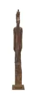 Sentinel VII by Deborah Bell, bronze with a brown patina, sold Jul 2023