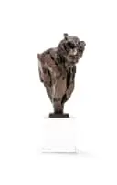 Leopard Bust VIII Maquette (S201) by Dylan Lewis, 2003, bronze, on a perspex base, sold Jul 2023