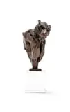 Dylan Lewis, Leopard Bust VIII Maquette (S201), 2003, bronze, on a perspex base