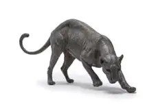Marion Burnett, Leopard, bronze with a dark brown patina