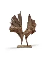 Wilfred Delporte, Flight Form, steel with burnt patina