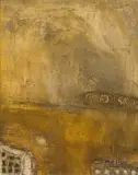 Gunther van der Reis, Abstract Composition in Brown, oil on paper