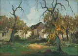 Alexander Rose-Innes, Autumn Trees, oil on canvas