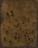 Aileen Lipkin, Abstract in Sand, mixed media on board