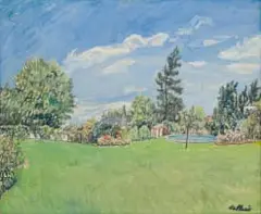 Enslin Du Plessis, Houghton Farm, oil on board