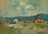 The Cape Flats by Titta Fasciotti, oil on board, sold May 2023