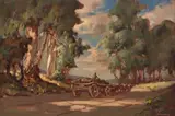 Johannes Oldert, Wagon and Trees