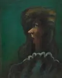 Tadeusz Jaroszynski, Profile, oil on canvas