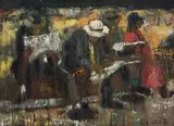 Ephraim Ngatane, Reading the Newspaper
