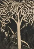 John Muafangejo, Shooter Birdes (sic), aquatint on paper