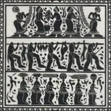 Solomon Roy Ndinisa, Trabal Live (sic), linocut on paper