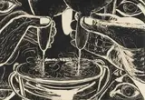 Elza Botha, Kgomo Ya Lefisa Regama Re Lebelela Tsela (Something Which is Not Yours Can be Taken Back by the Owner at Anytime), lithograph on paper