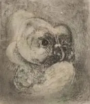 Ezrom Legae, Bird, mixed media on paper