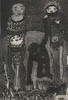 Cyprian Shilakoe, Don't Lose Hope, aquatint on paper