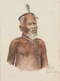 Simoni Mnguni, Ndongeni, watercolour on paper