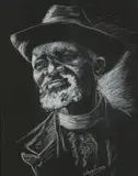 Taffy (Matthew) Whippman, Portrait of a Man with Hat
