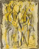 Dirk Meerkotter, Trio II Var, colour etching and aquatint on paper
