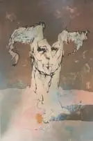 Pan by Judith Mason, colour screenprint on paper, offered May 2023