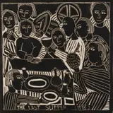 John Muafangejo, The Last Supper, linocut on paper