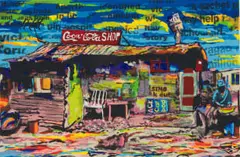 Willie Bester, Mbekweni, silkscreen on paper