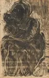 Lippy (Israel-Isaac) Lipshitz, Mother and Child, monotype on paper