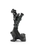 Stanley Nkosi, Musician, bronze with black patina