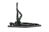 Hennie Potgieter, Two Figures, bronze on granite base