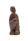 Michael Gagashe Zondi, Kneeling Man, carved wood