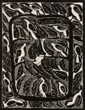John Muafangejo, Design, linocut on paper