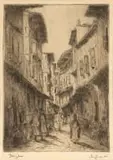 Hugo Naude, Zanzibar, etching on paper