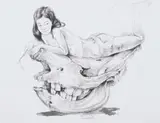 Diane Victor, Miss September, lithograph on paper