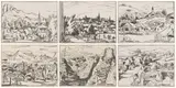 Walter Battiss, South African Lithographs by Walter Battiss: A Series of Twelve from the Original Plates, Each Signed by the Artist. Limited to 150 Sets. Five Guineas, portfolio, 1950, six lithographs on paper, in a paperpack portfolio cover