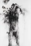 Diane Victor, Figure III, charcoal and ash on paper