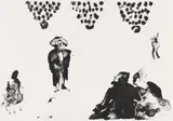 Robert Hodgins, Montmartre Suite XX, lithograph on paper