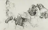 Diane Victor, Last Supper – Enswined, etching