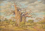 Erich Mayer, The Beautiful Giant, oil on canvas laid down on board