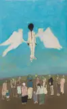 Stephen Allwright, The Ascension of Sam, mixed media on paper