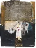 Joël Mpah Dooh, Abstract Collage, mixed media and collage on paper