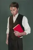 Hanneke Benadé, Portrait of a Man with a Book, pastel on paper