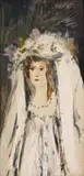 Christo Coetzee, Bride, oil on board