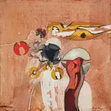 George Boys, Journey of the Seed, oil on board