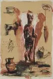 Deborah Bell, Ulysses, colour lithograph with chine collé on card