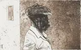 Sam Nhlengethwa, Bhabhalazi (Daveyton), etching on paper