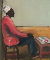 Patrick Makumbe, Cig Vendor, oil on canvas